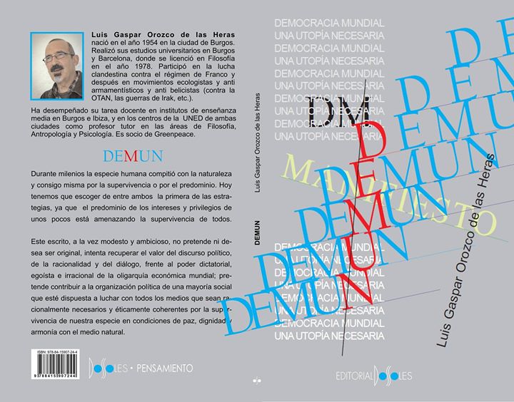 a blue and red book cover shows an adult head in black and white, and a grey back ground and blue letters behind it