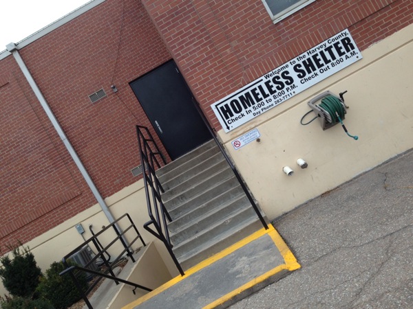 the front of homeless shelters showing stairs and steps