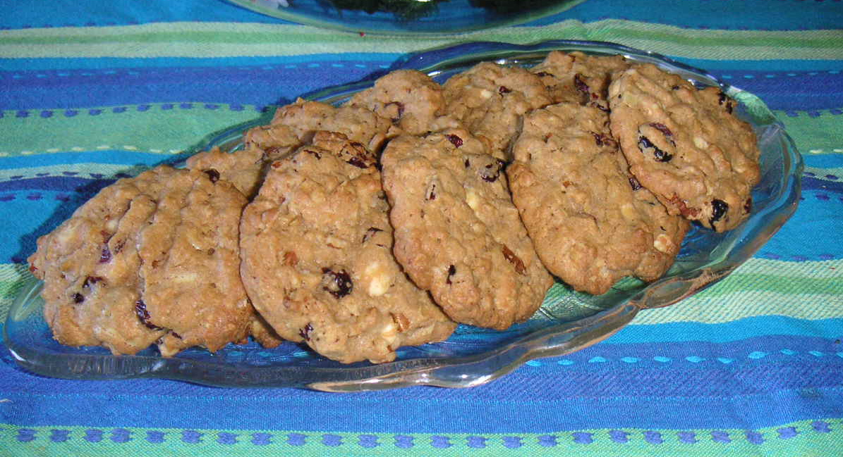 cookies that are on top of a glass plate