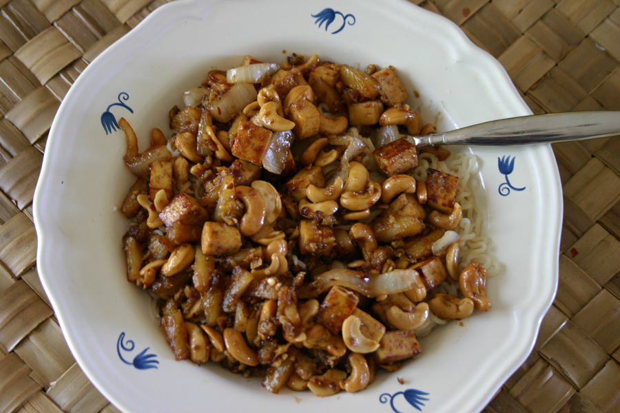 a white bowl filled with some kind of food