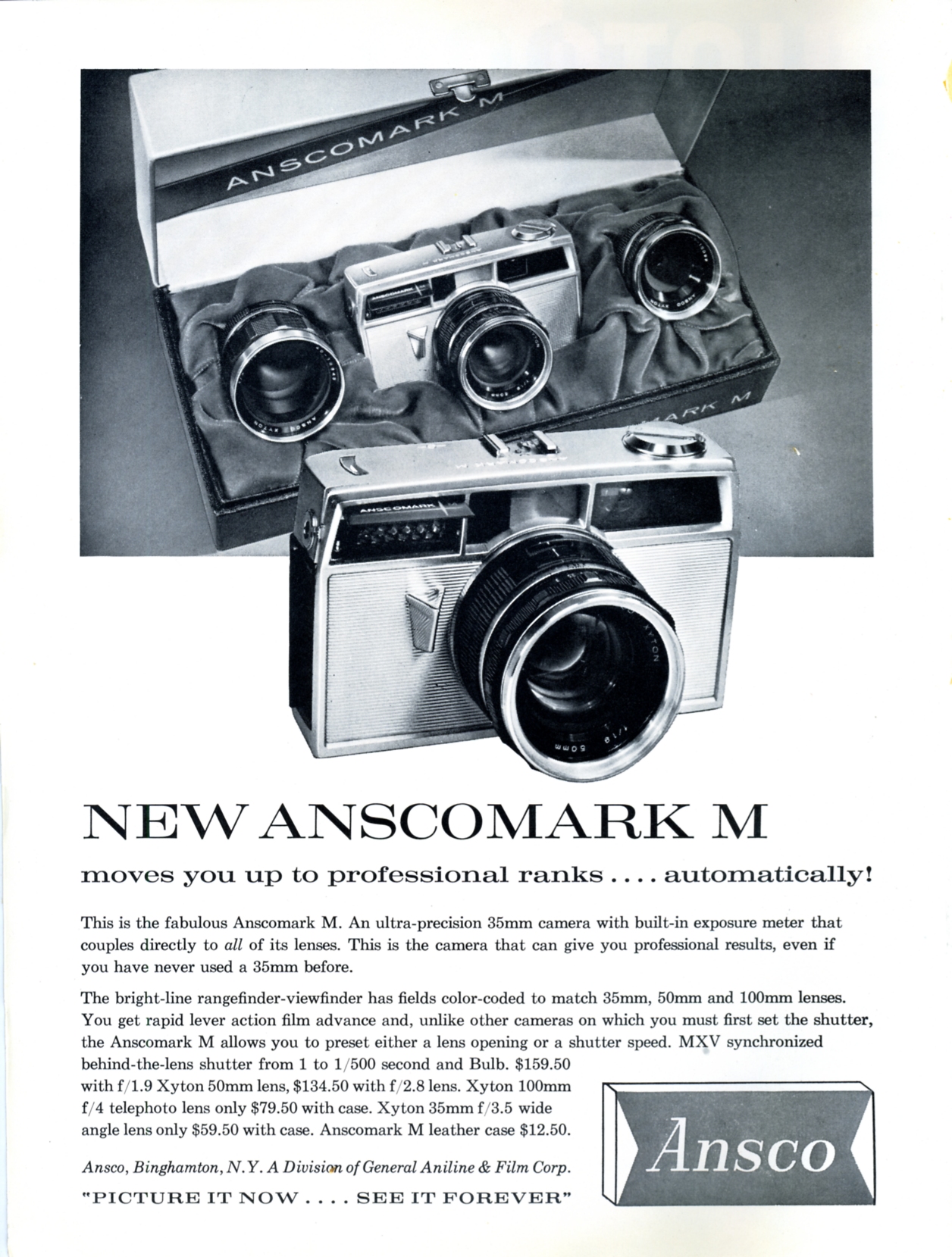 an old advertit for an insco po camera