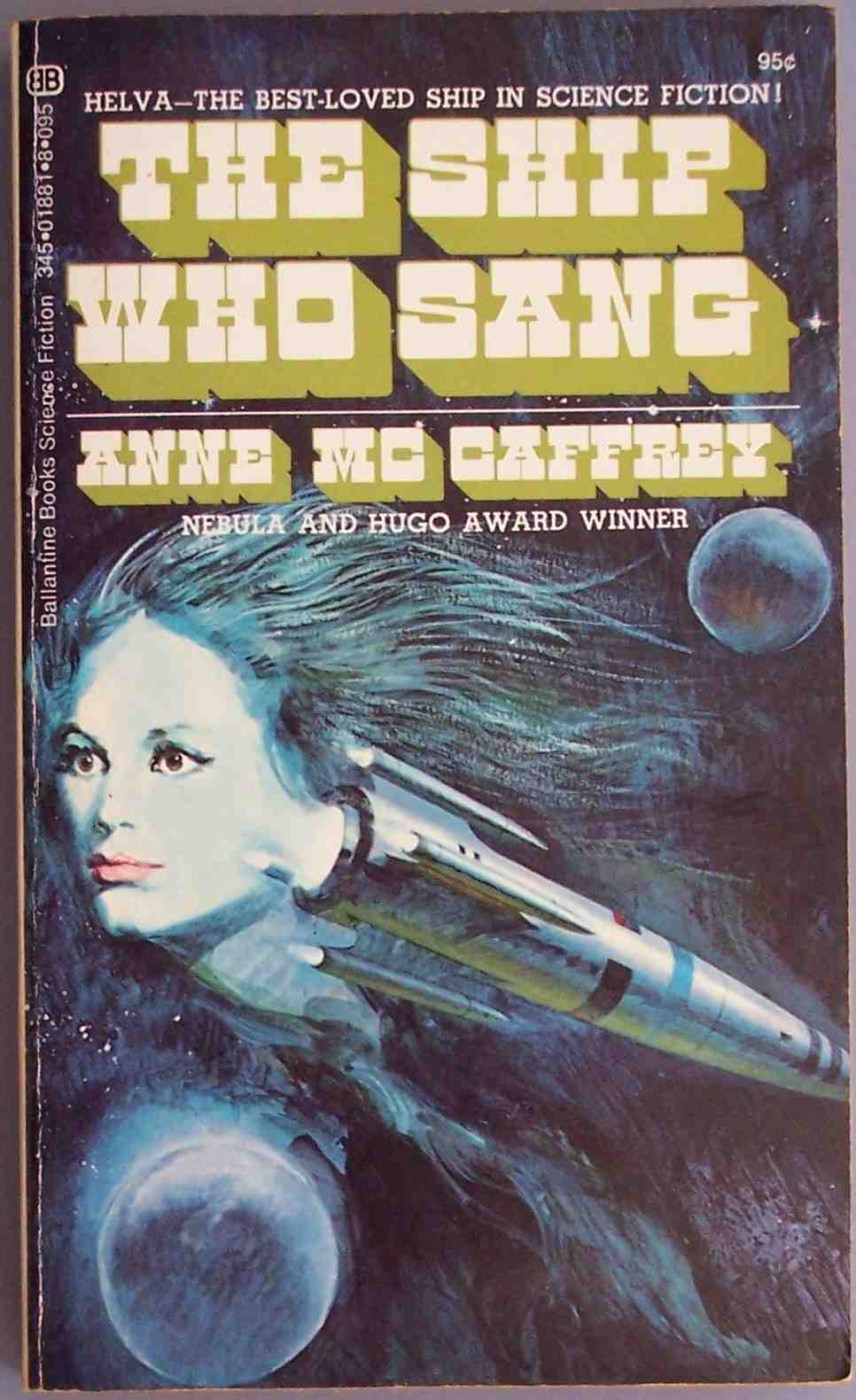 a book cover with a woman and space in the background