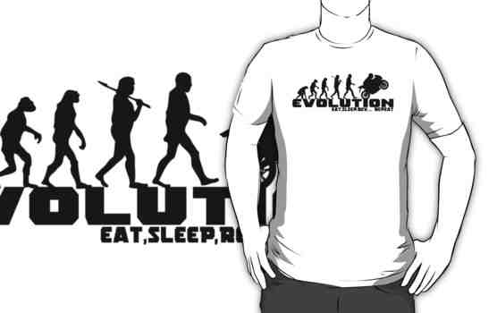 the evolution of a man walking, while he is eating