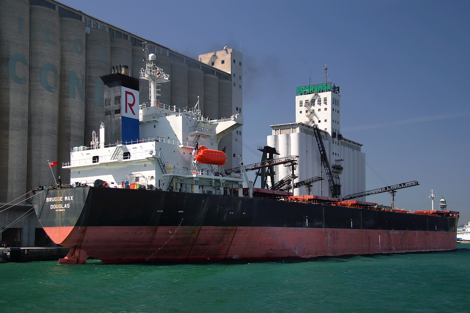 a large boat sitting on top of the ocean