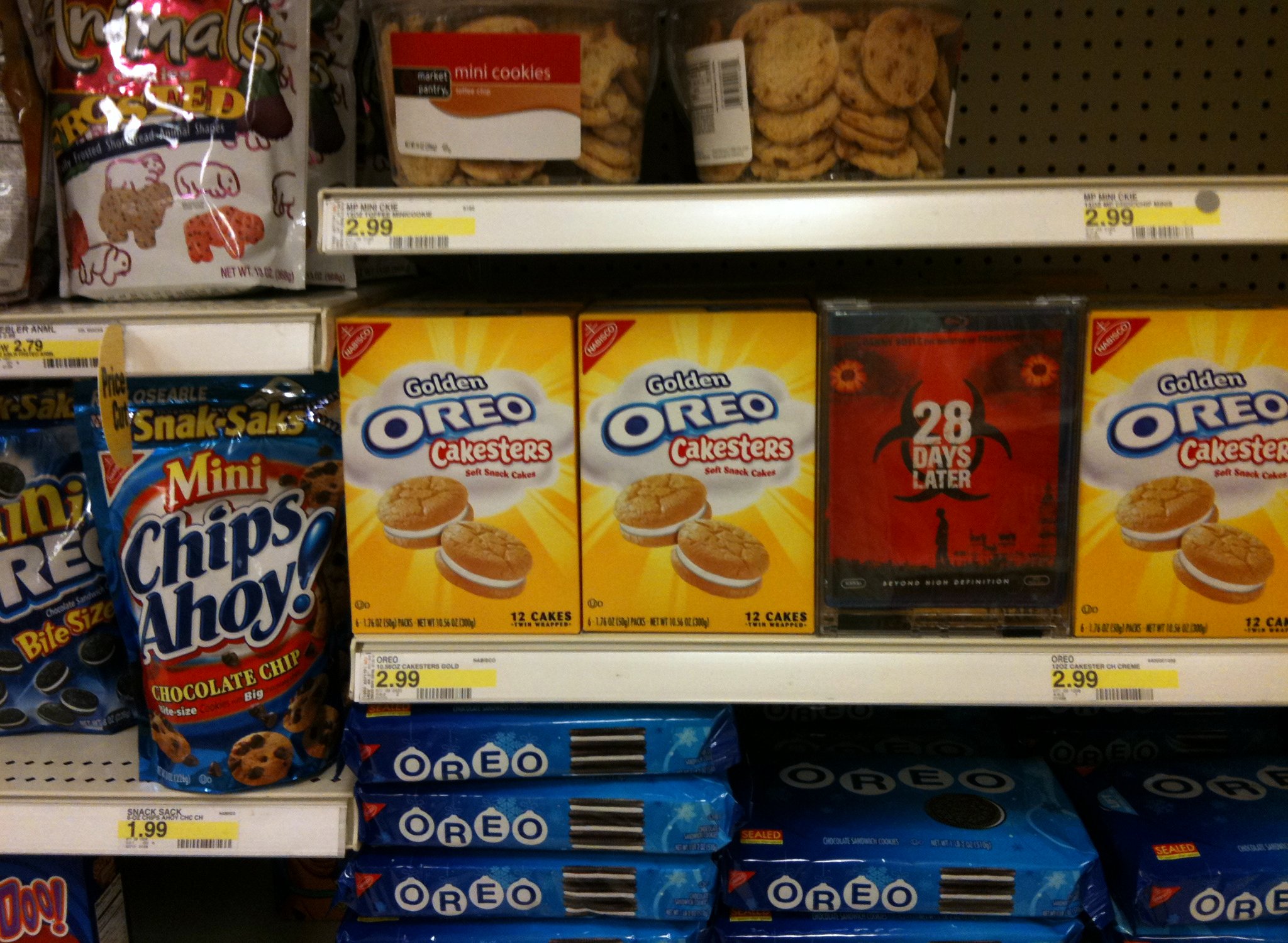 food for sale on the shelf in a store