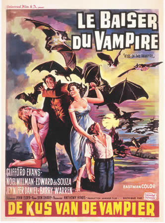 the film poster for the french horror film the bat people