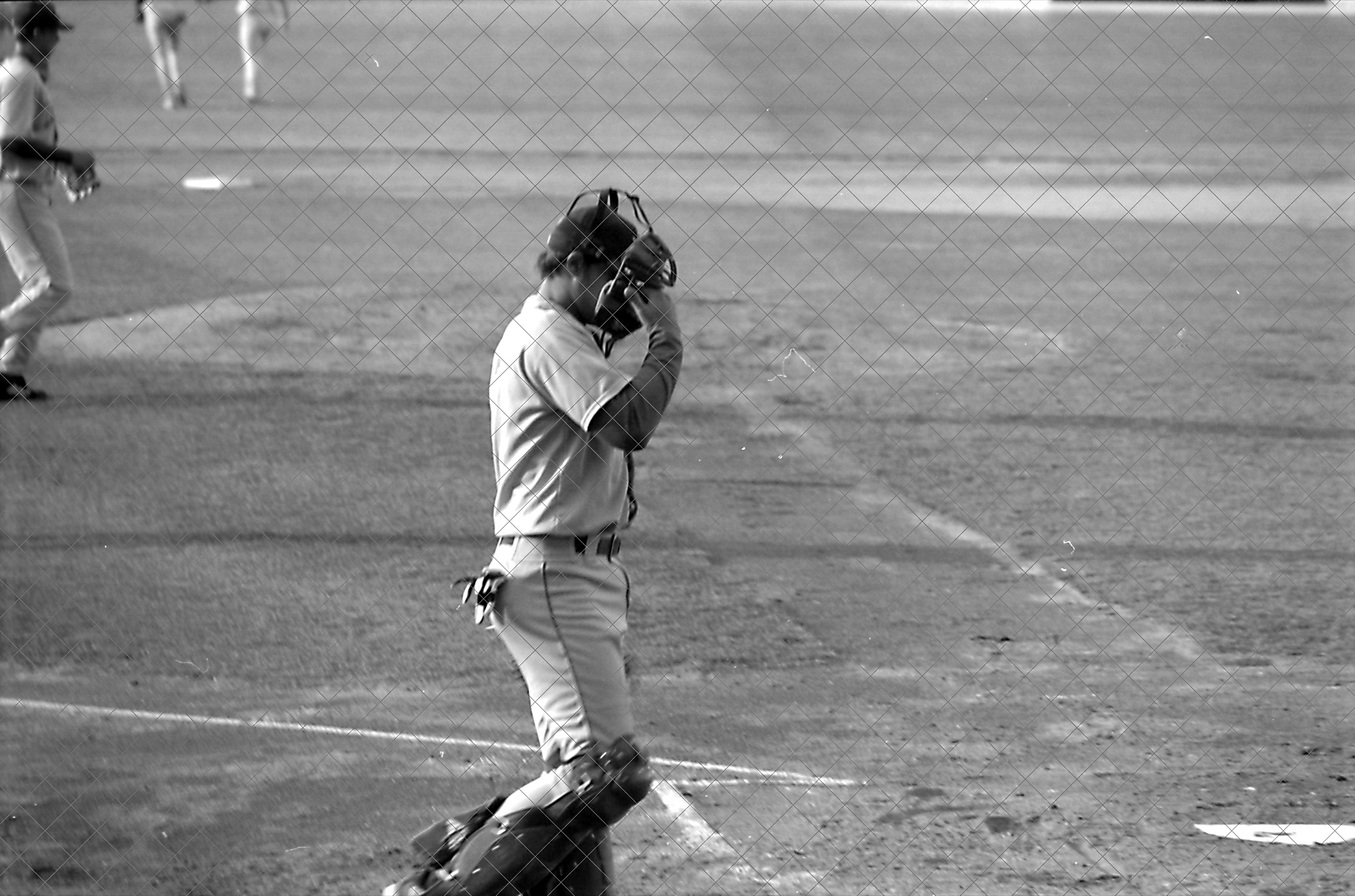 a baseball player is on the base ball field