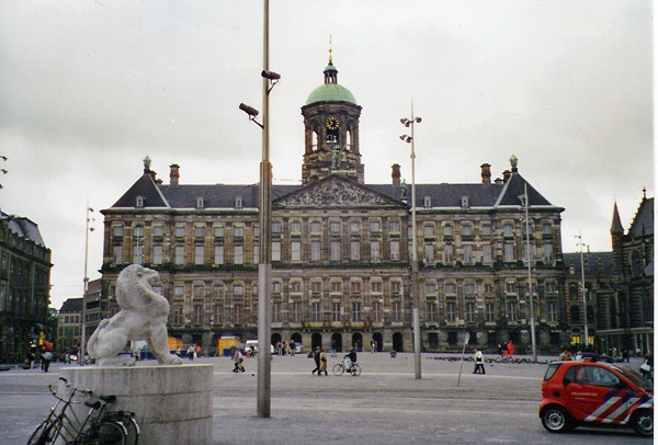 a large building with a very tall clock tower