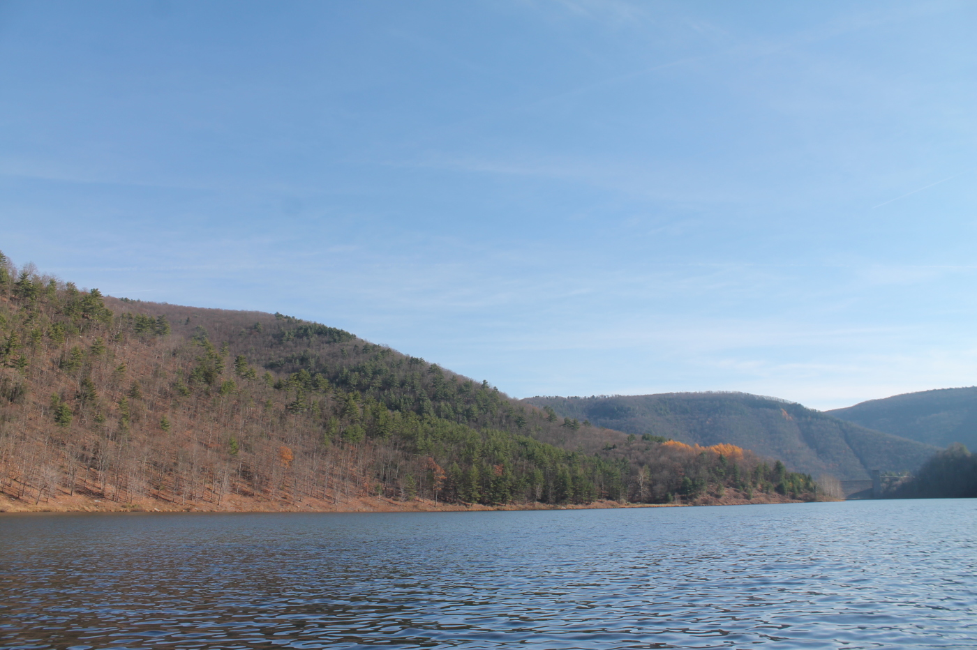 a scenic mountain lake surrounded by green trees