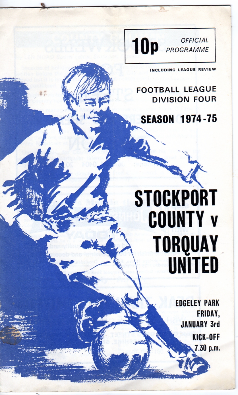 this ad for the stockton county v torquay united football