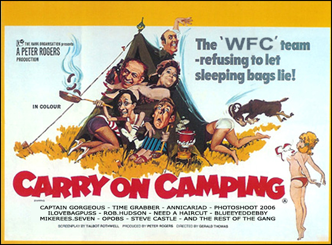 an old movie poster advertising camp