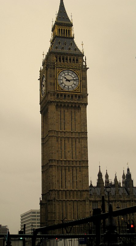 big ben with a cloudy sky in the background