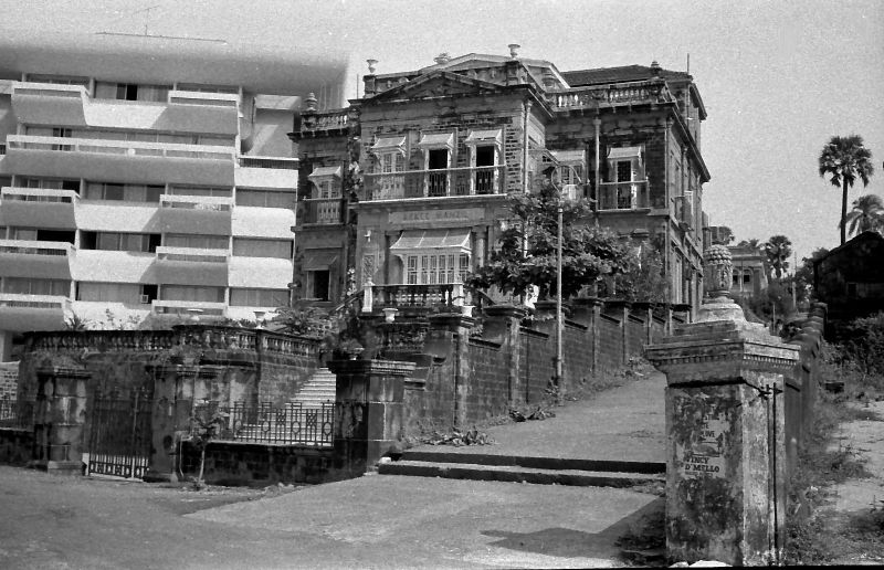 old building next to an old staircase