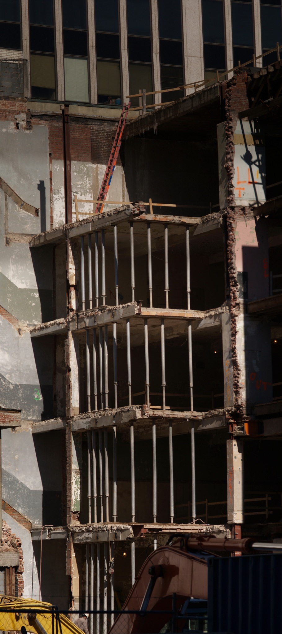 a building being constructed into an apartment complex