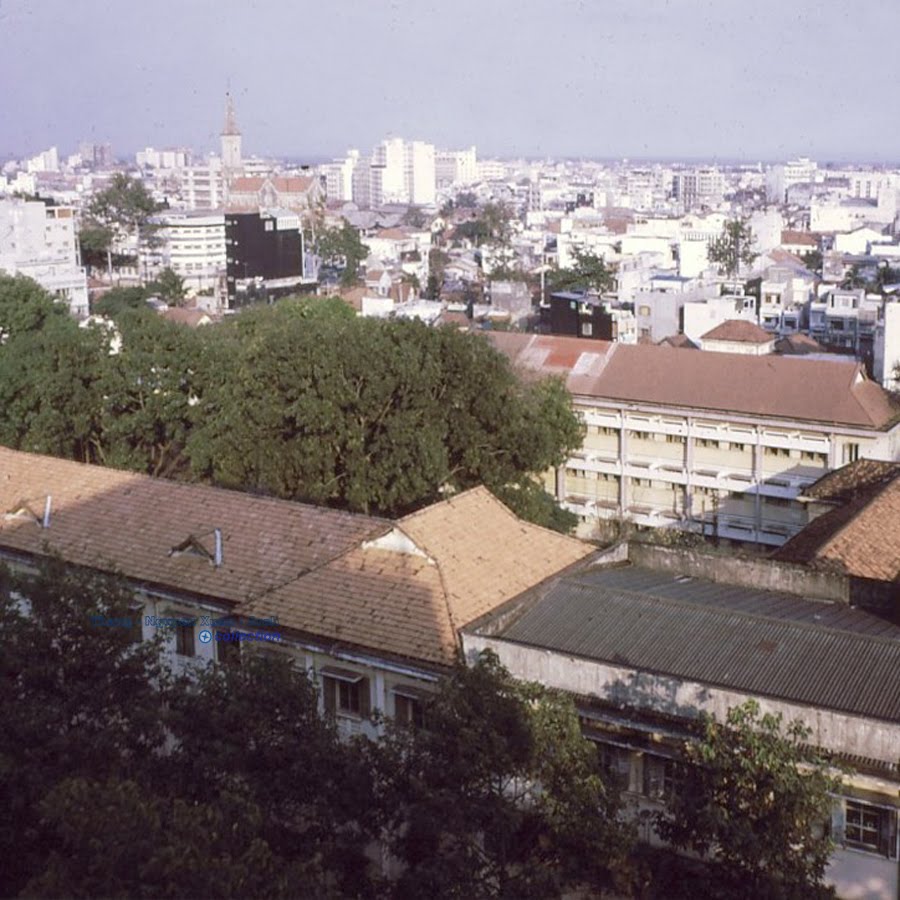 the city skyline of a foreign country, with many tall buildings