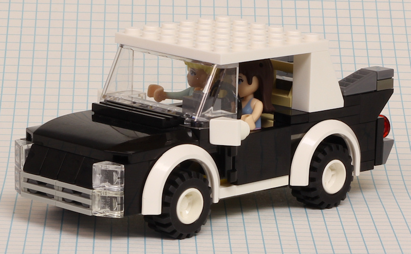 the small truck is made out of lego bricks