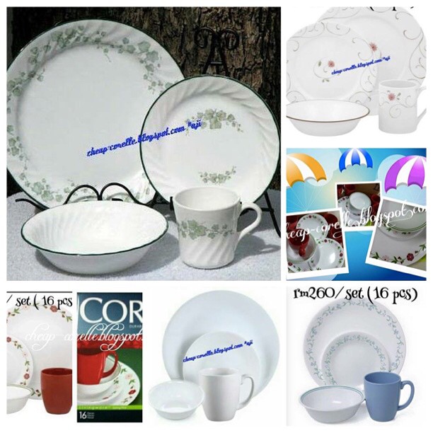 various dishes are on display in the catalog