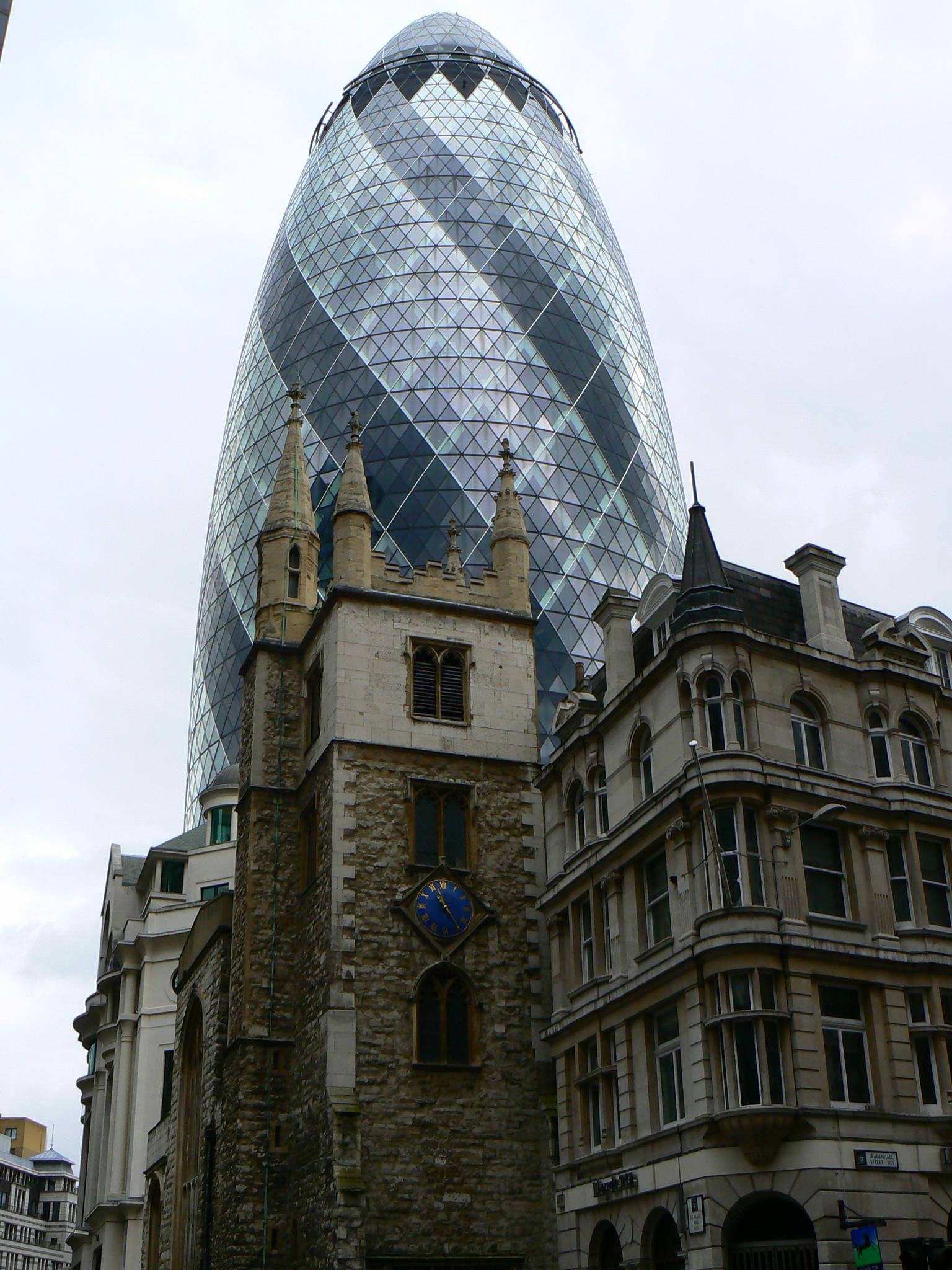 a building with a huge glass ball on top