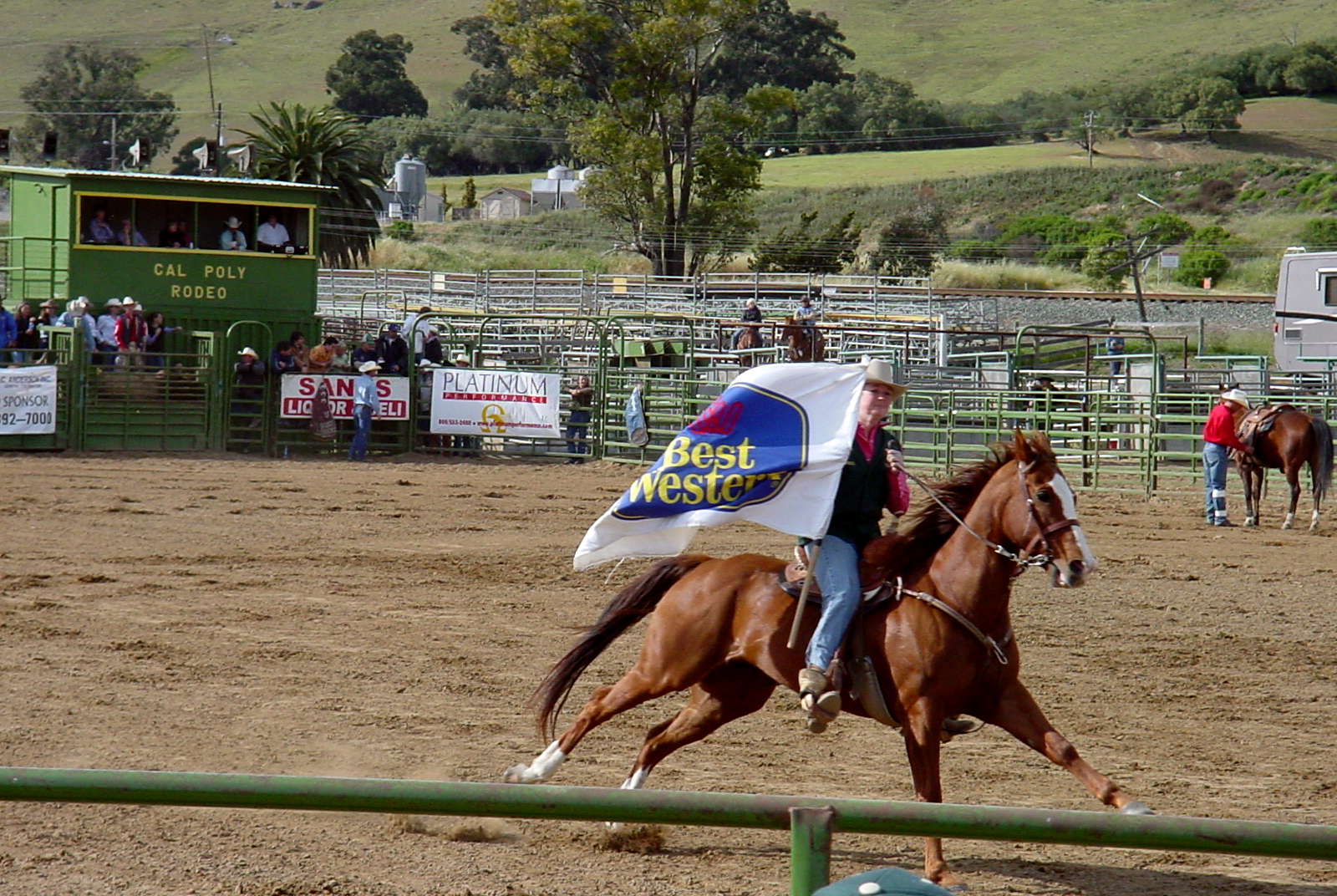 a man that is riding on the back of a horse