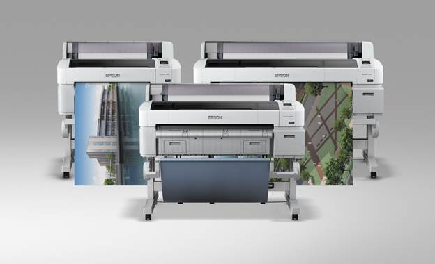 a large plotier with three large sized printers