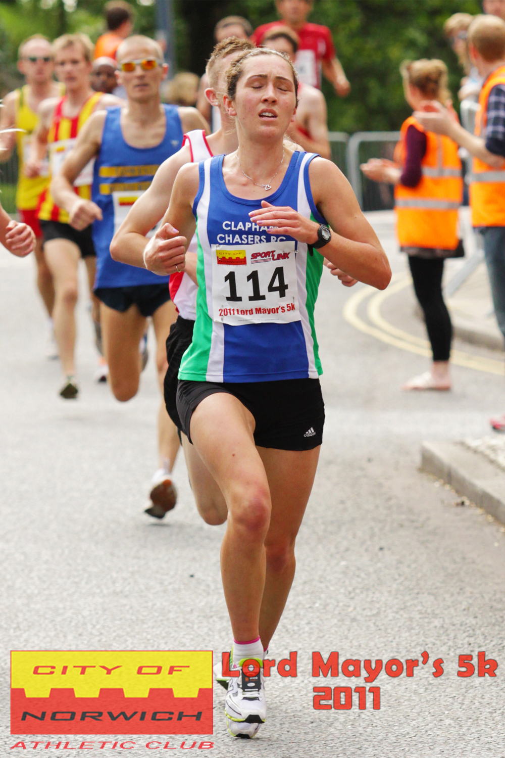 a runner running in the city of norwich