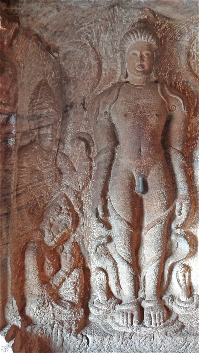 an intricate bas relief with a figure in the middle