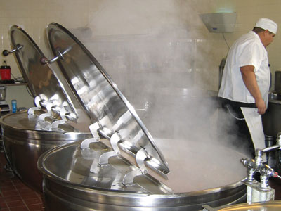 a chef is in the process of preparing food