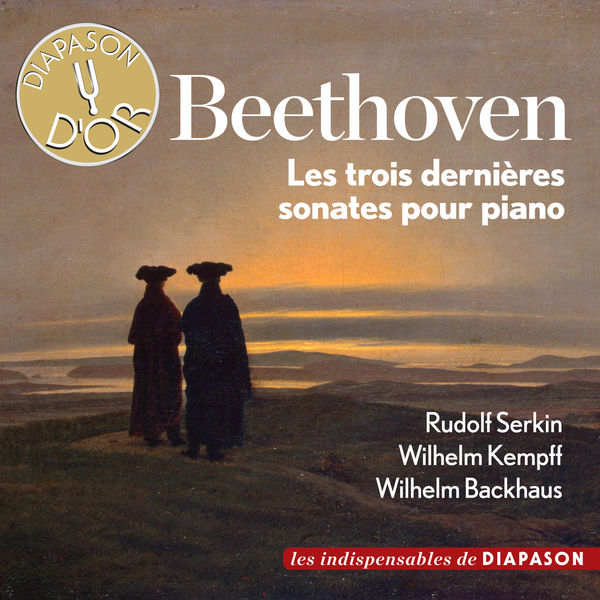 the cover for the album les trios derimieres sonates pour piano