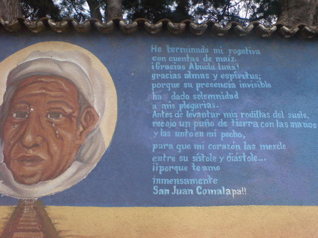 this mural shows the author of the story, and features his famous image