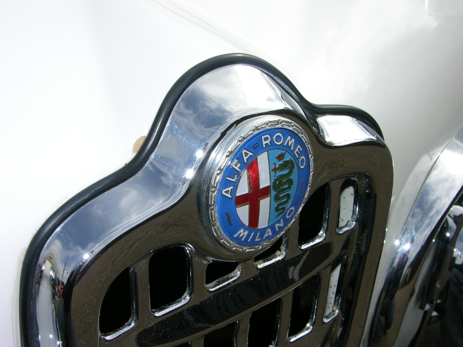 an emblem of an alfa porto motor car