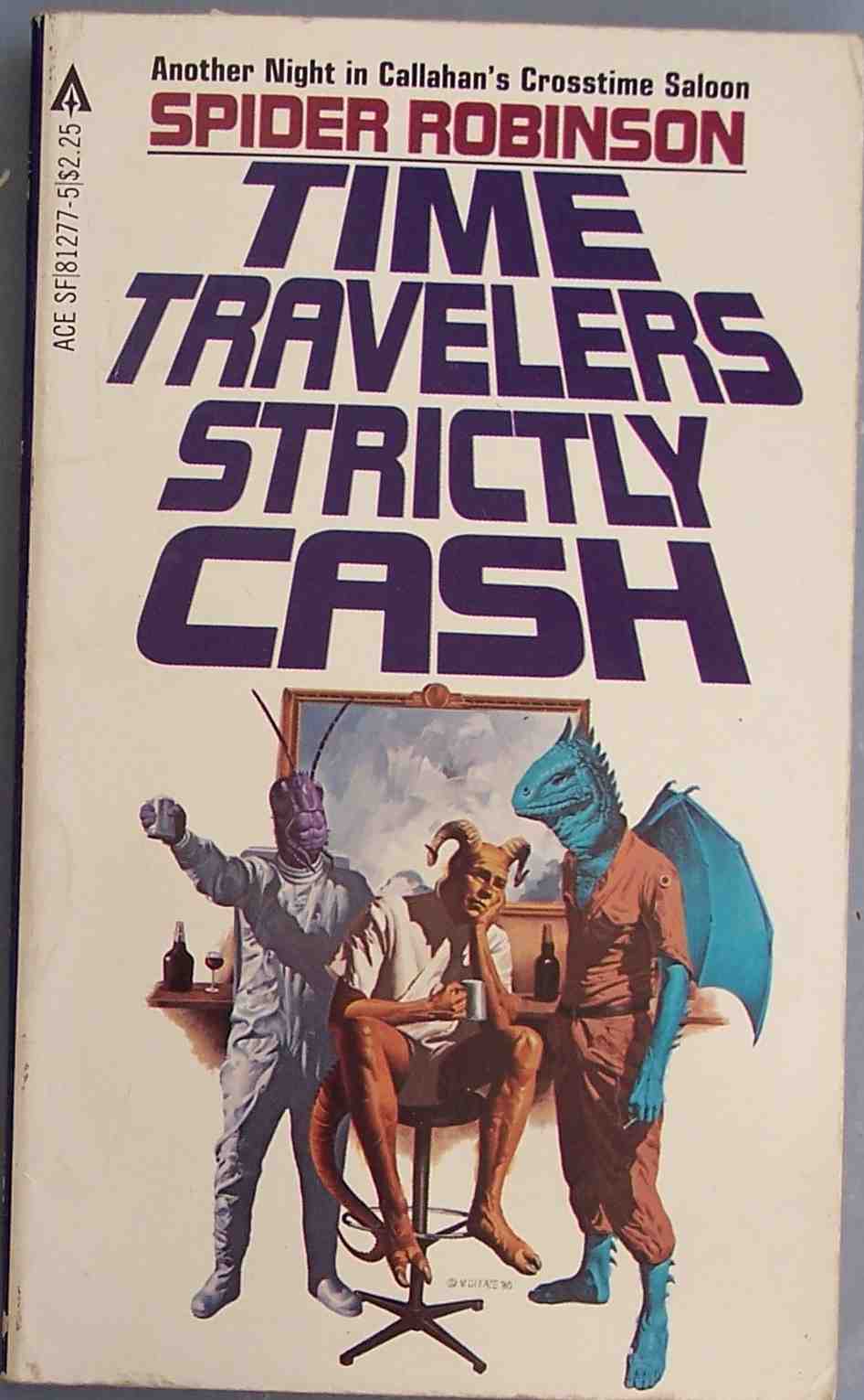 the cover to spider robinson's time travelers and stracy cash