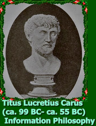an illustration of the bust of the writer genius lucretus carrs