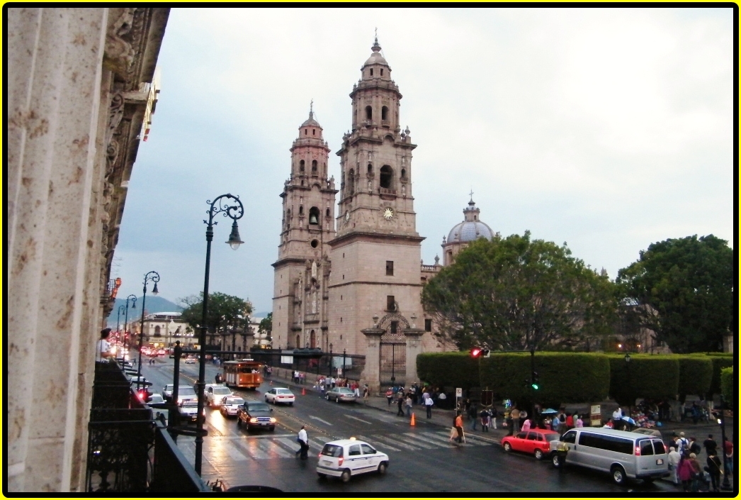 a large church sitting on top of a stone building