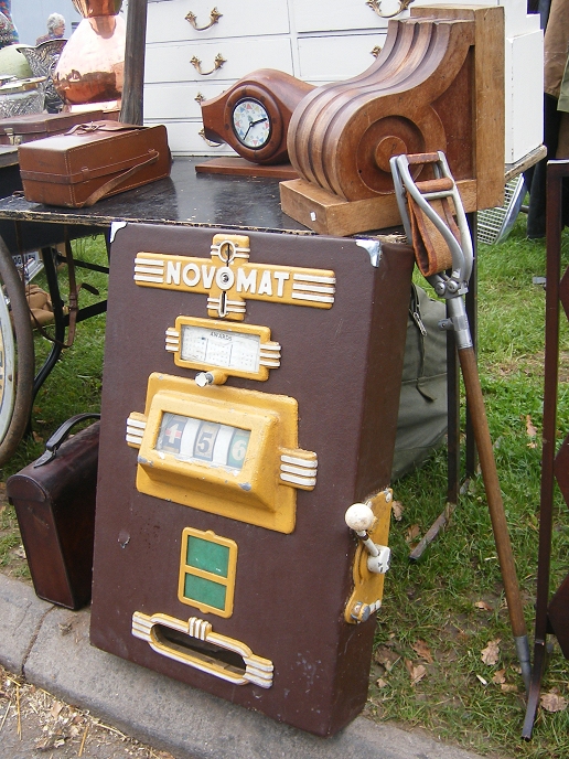an assortment of old machines and other antique memorabilia