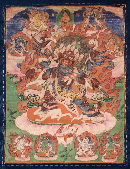 an oriental thangka depicting lord rama