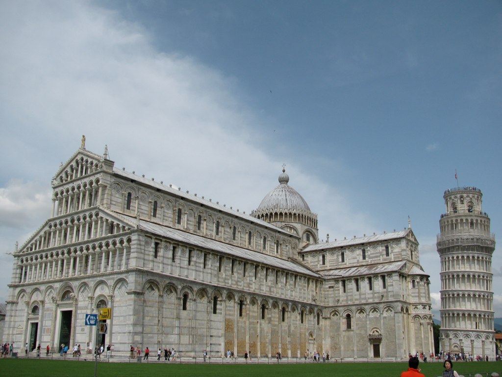 this is the view from outside the cathedral