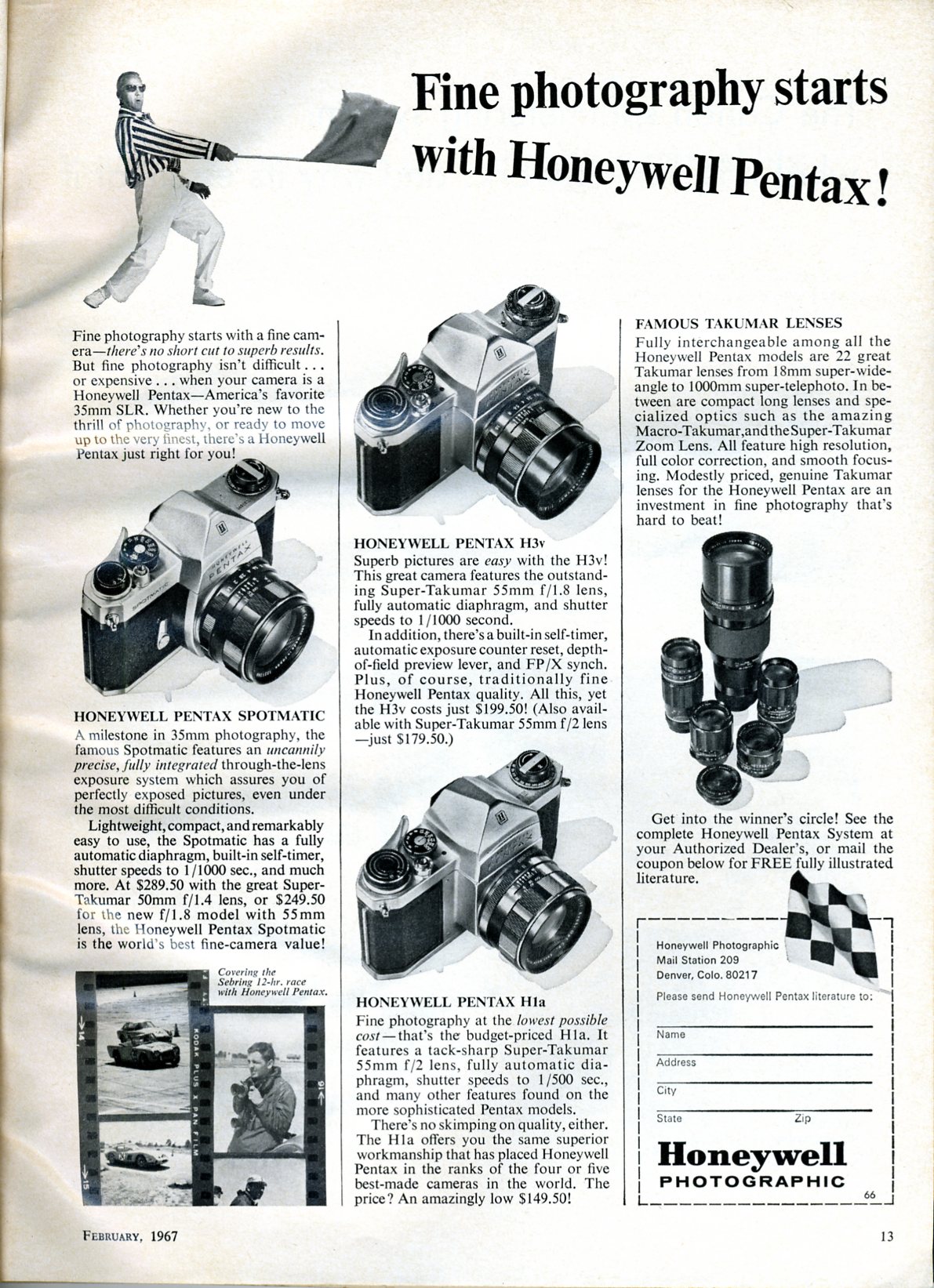 a newspaper article with an advertit for canon