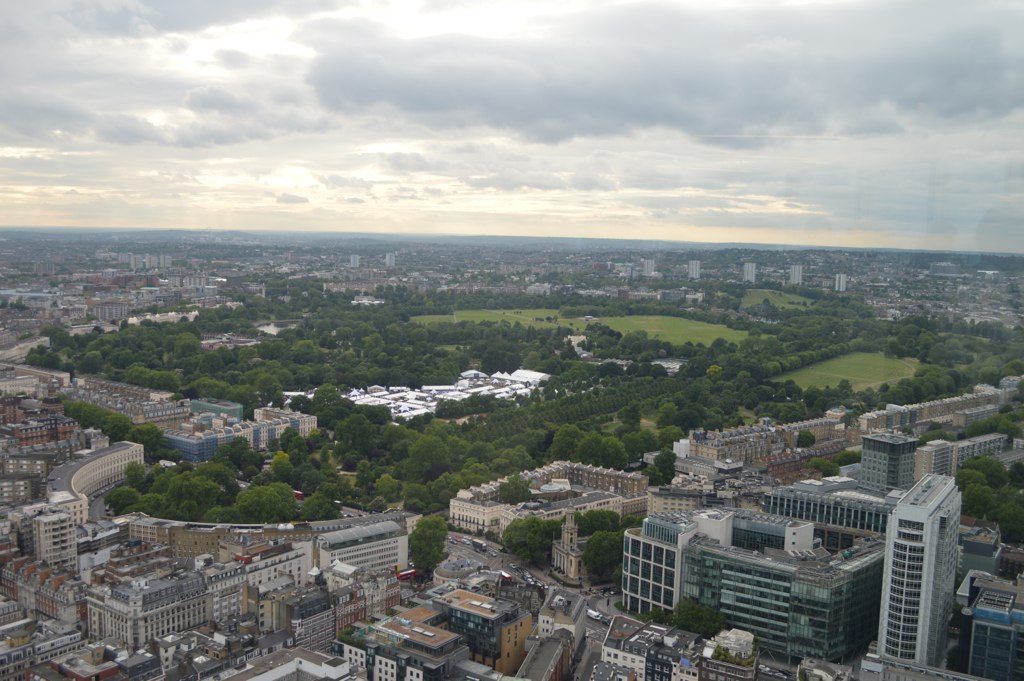 this is a view of london from the top of a building