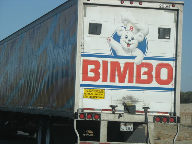 a large truck with the words  on it