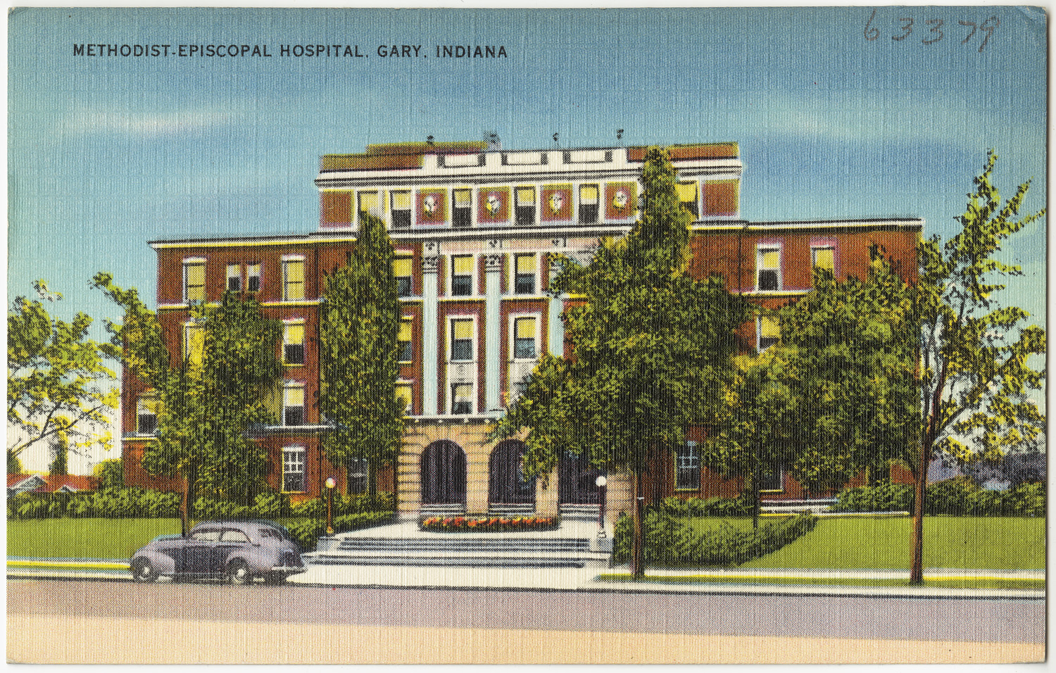 an old color pograph of the university of florida