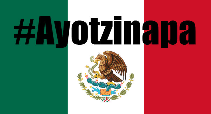 a flag with an eagle with the words, the word mexico written in it
