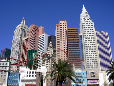 large urban skyscrs with colorful buildings in the background