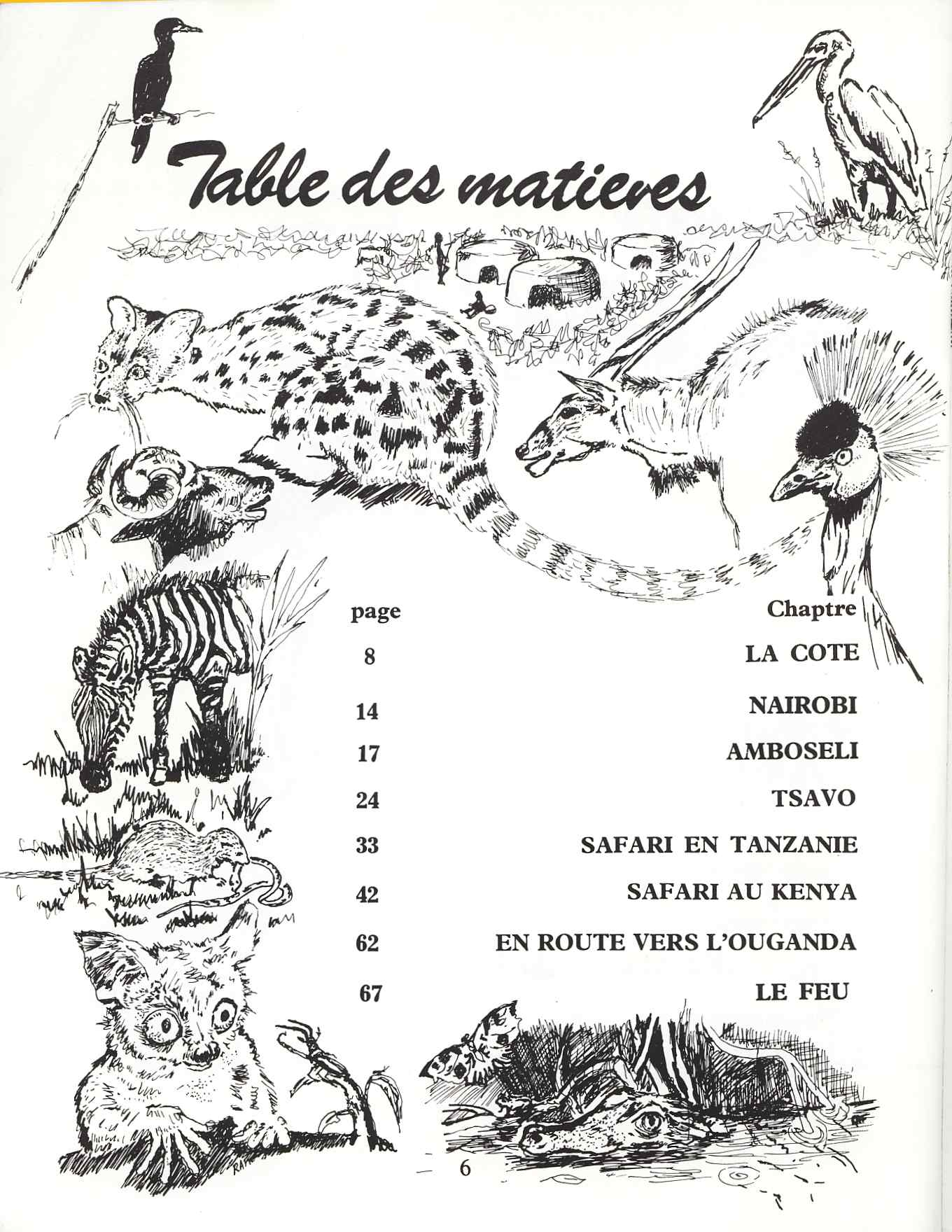 the book, titled tales de la matere, shows a map and its location