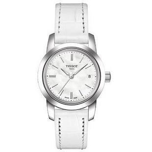 the white, leather strap watches from tiso