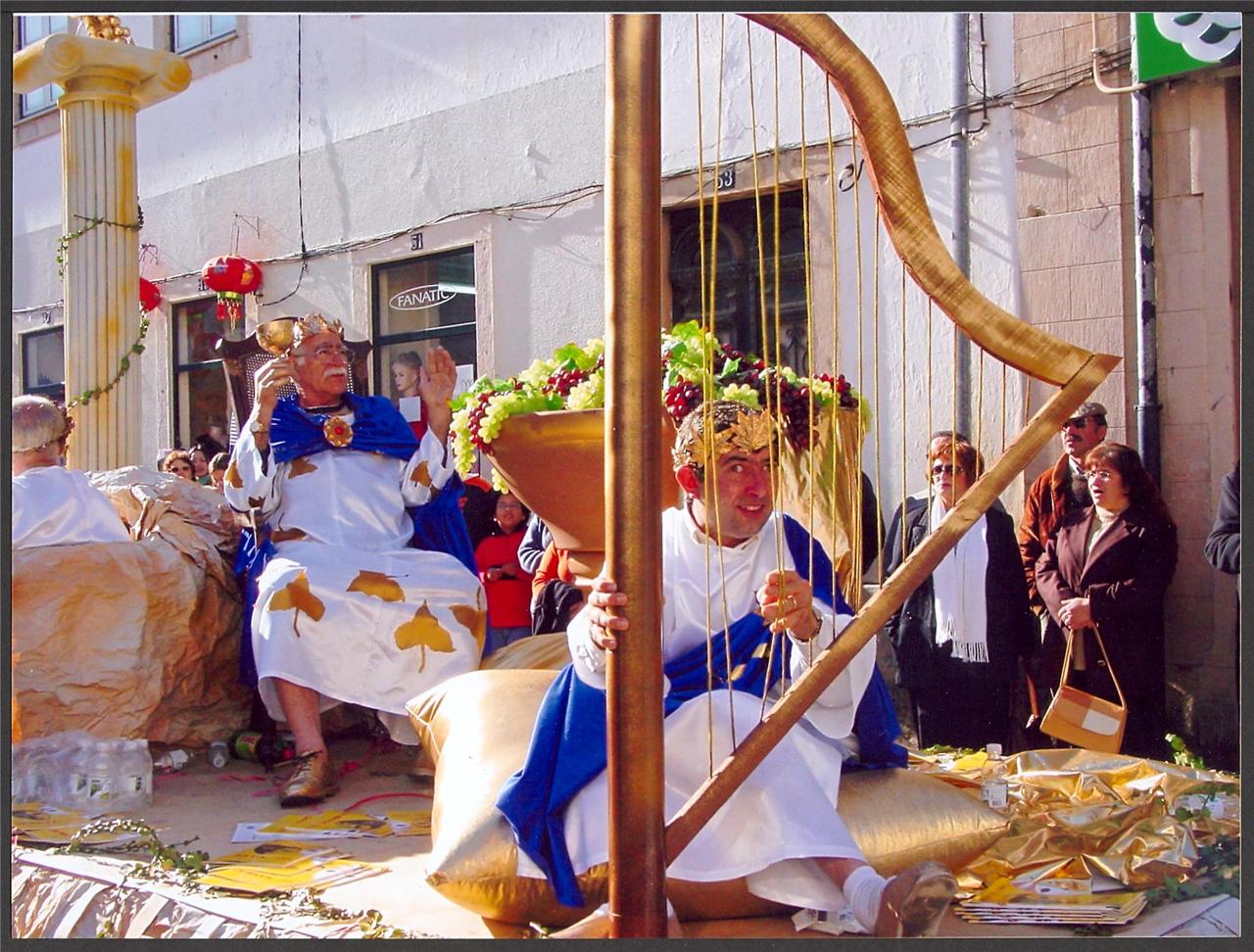 a group of men dressed in medieval clothing perform religious dances