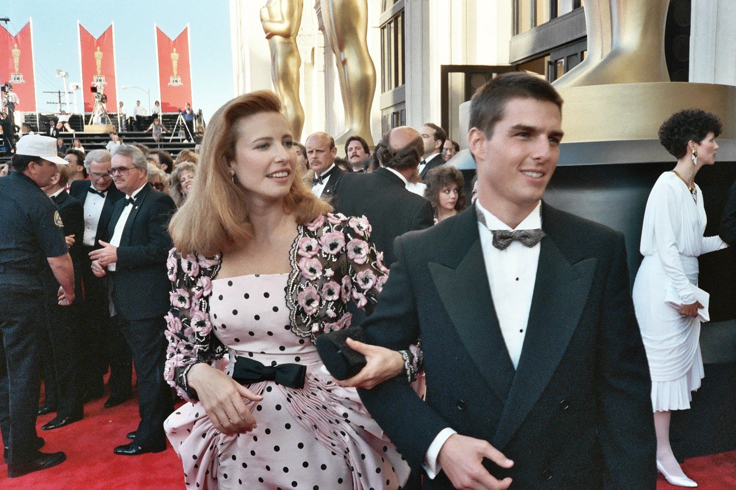 an image of two people that are on a red carpet