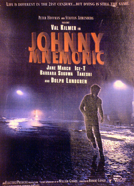 an advertit for a musical performance with a man running in the rain