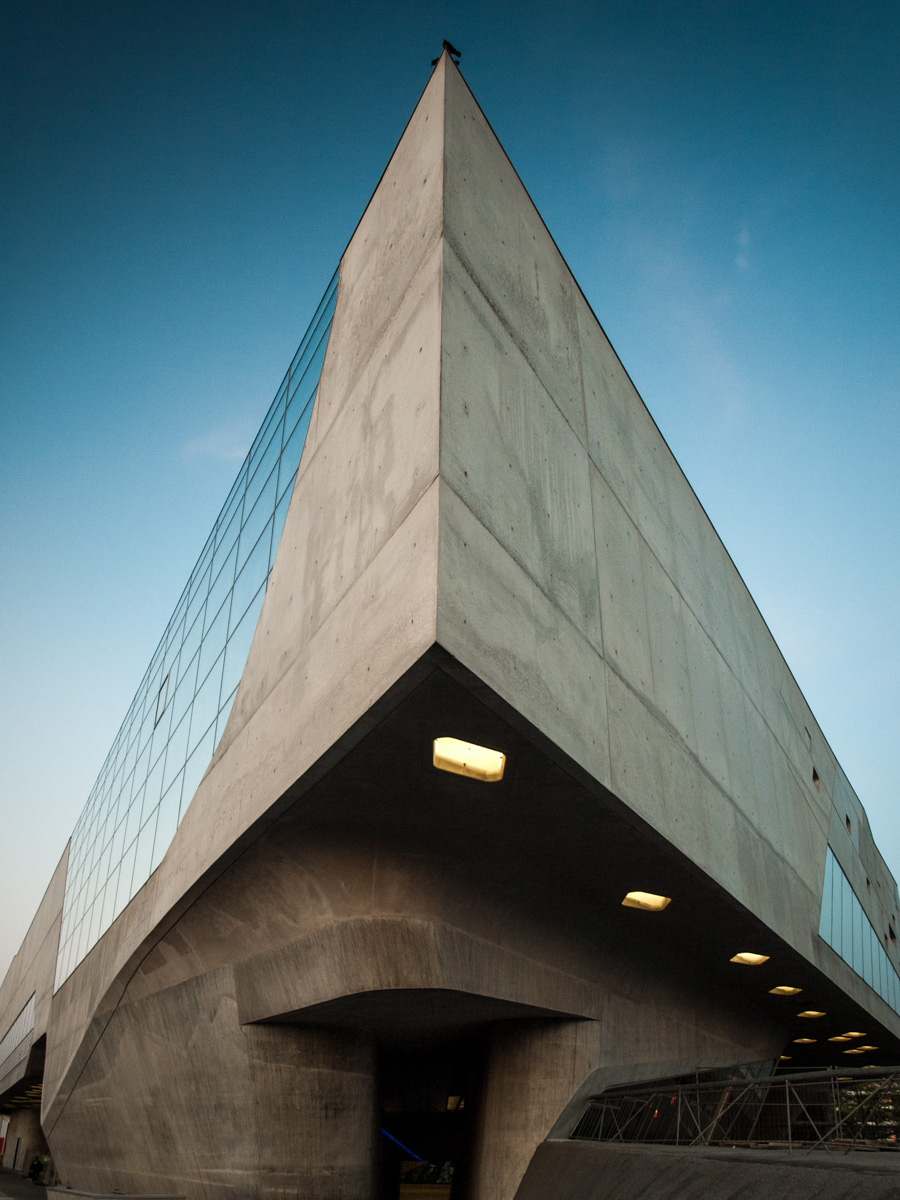 a concrete structure with an open entrance