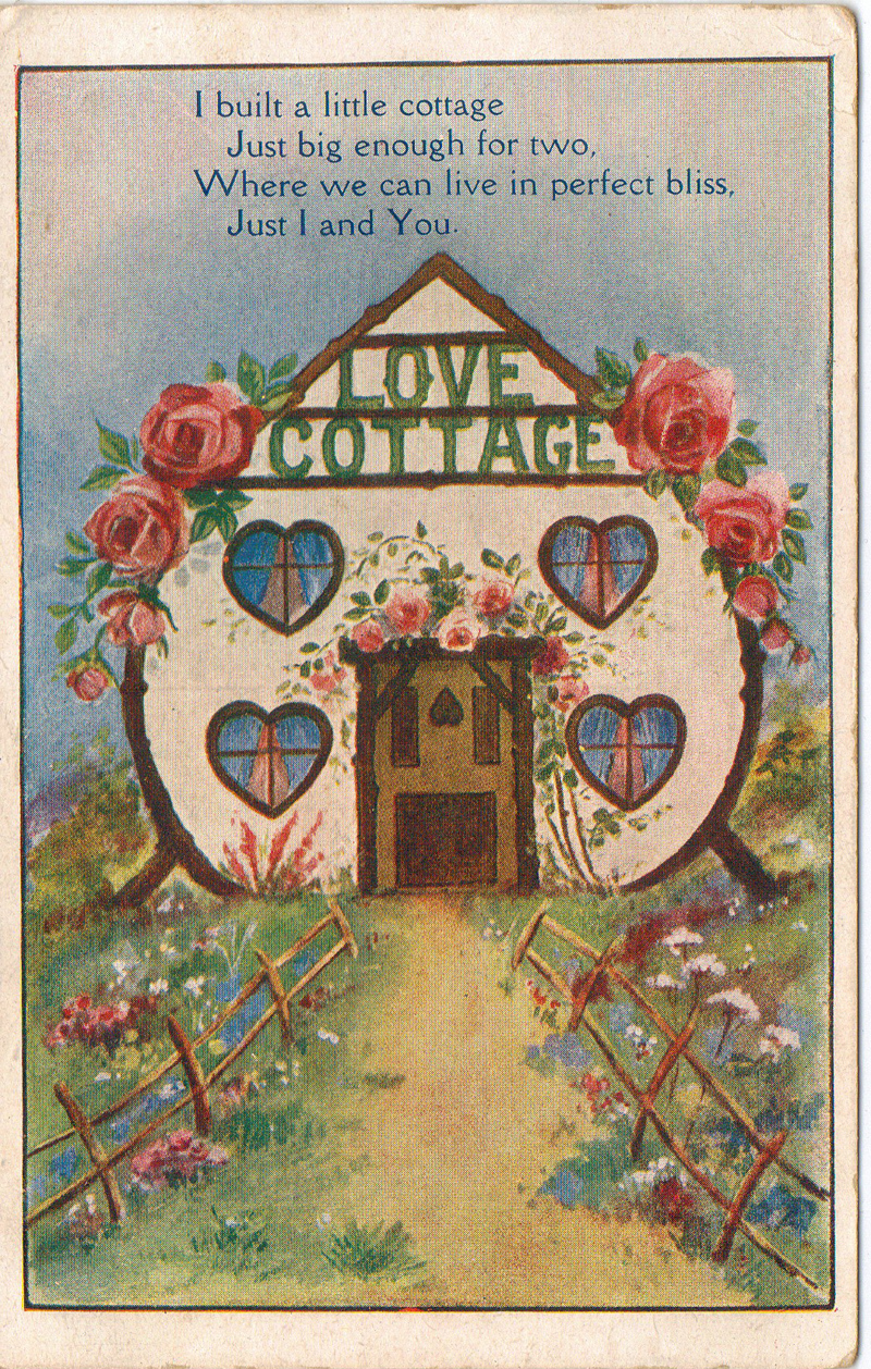 a heart shaped gate with roses and a poem