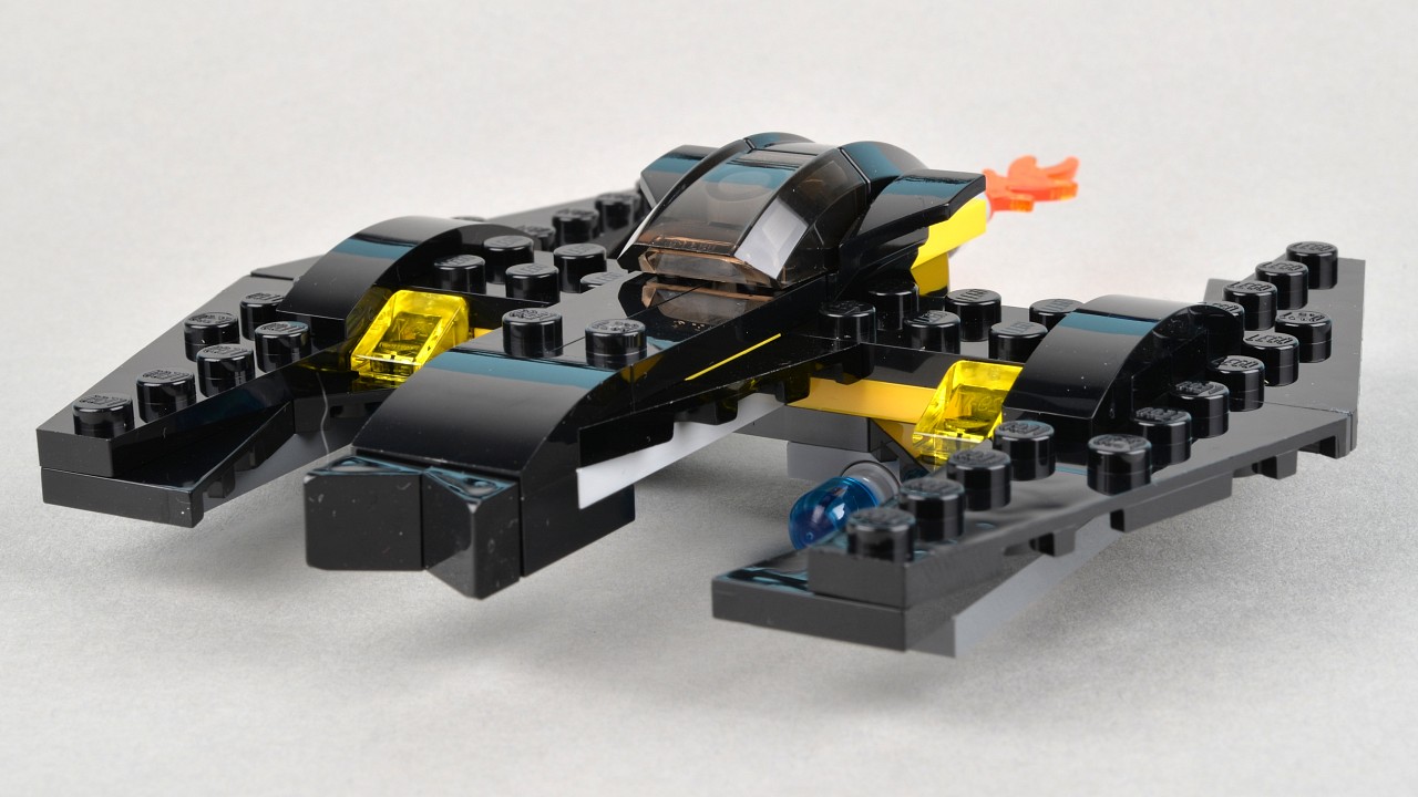 a lego batmobile with no top is shown